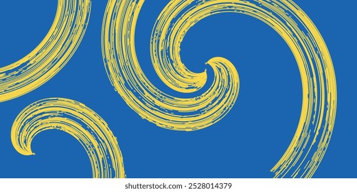blue and yellow abstract grunge texture background. vector