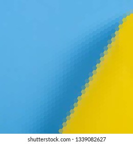 blue and yellow abstract vector background. hexagonal illustration.  geometric design. polygonal style