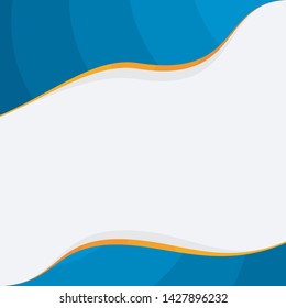 Blue and yellow background template