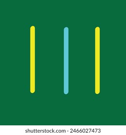 blue and yellow bars in front of the background