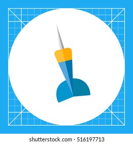 Blue and Yellow Dart Icon
