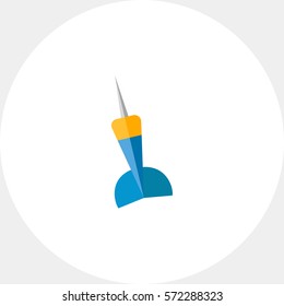 Blue and Yellow Dart Icon