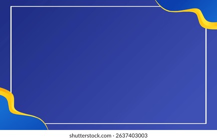 blue and yellow geometric background design