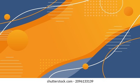 blue yellow geometric background template
