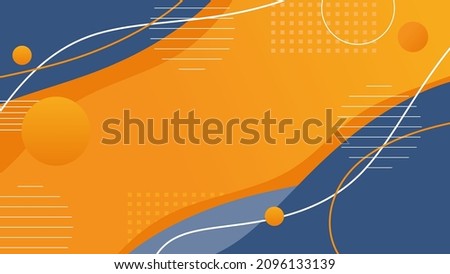 blue yellow geometric background template