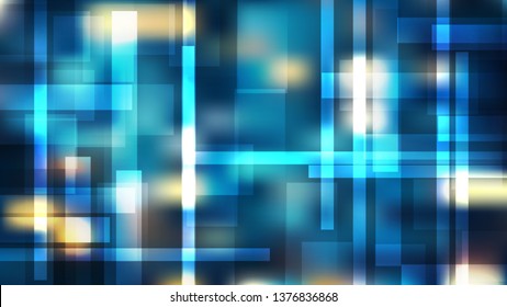 Blue and Yellow Geometric Shapes Background