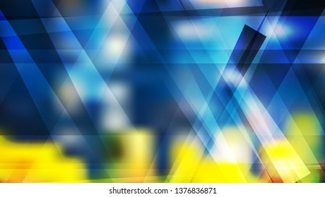 Blue and Yellow Geometric Shapes Background