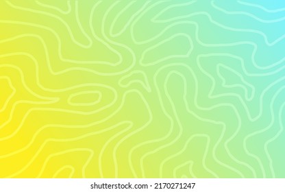 fondo abstracto de gradiente amarillo azul con líneas curvadas minimalistas.