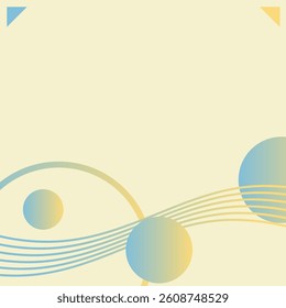 Blue and Yellow Gradient Abstract Flowing Lights Background