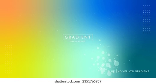Fondo de degradado azul y amarillo o fondo abstracto degradado o fondo abstracto de color completo