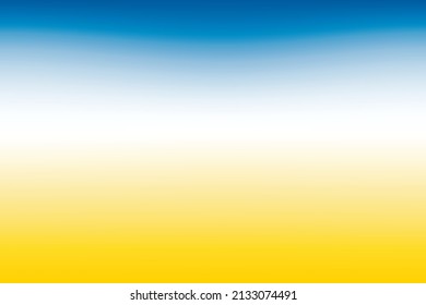 Blue, yellow gradient vector background. Colors of Ukrainian flag banner in abstract style. Modern background for your text, protest against war, support for Ukraine, interface