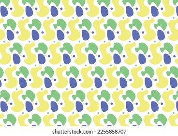 Blue, Yellow, Green Colorful Pattern