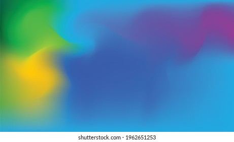 blue, yellow, green and purple gradient abstract blur background