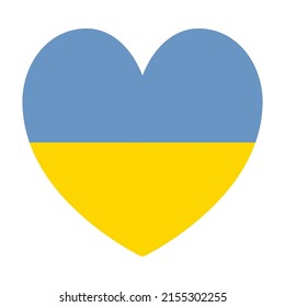 Blue and yellow hearts like the symbol of Ukraine. Stand with and support Ukraine. Pray Ukraine. Russian-Ukrainian conflict. Stop world war. Banner cartoon design. 