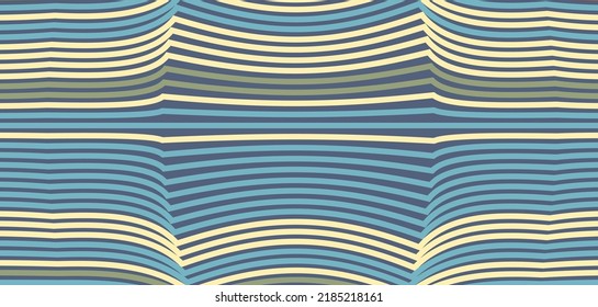 blue yellow horizontal lines abstract vector background