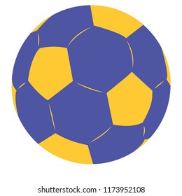 blue and yellow korfball vector