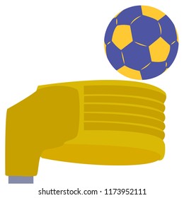 Blue And Yellow Korfball Vector