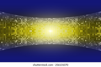 blue yellow Light Abstract Technology background for computer graphic website internet and business. text box. label. card. Table, Mosaic