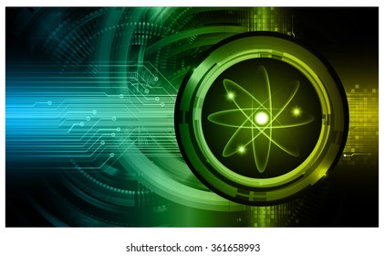 blue yellow Light Abstract Technology background for computer graphic website internet. circuit. vector illustration. infographics. motion move blur.neon.molecule atom electron neutron nuclear.