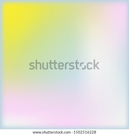Blue, yellow and light pink abstract gradient background. Vector element for cards, web, backgrounds.