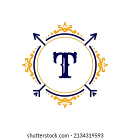 Blue and yellow logo for business, white background