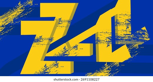 Vetor de fundo minimalista amarelo azul. eps10
