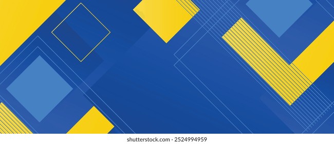 Blue and yellow orange background with stripes. Vector abstract background texture design, bright poster. Abstract background modern hipster futuristic graphic. 