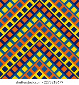 azul, amarillo, naranja, fondo de cuadros contiguo a las redes