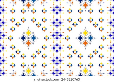 fondo a cuadros contiguo de enrejado azul, amarillo, naranja	