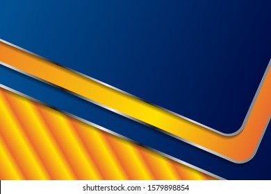 blue, yellow, orange polygonal abstract geometric background, Gradient yellow and orange pattern on bottom. Triangular design for your business.