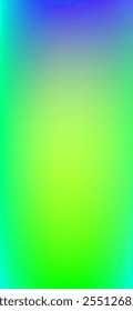 Blue, Yellow, Orange Vertical Neon Gradient Background. Funky Neon Vertical Gradient Wallpaper. Bright Fluid Color Overlay for Mobile Device. Holographic Abstract Overlay Texture. 3D Fluid Color.
