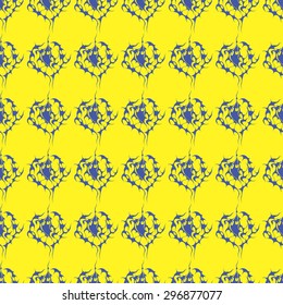 blue and yellow pattern