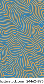 Blue and Yellow Pattern Vertical Stories Desing Vector Background