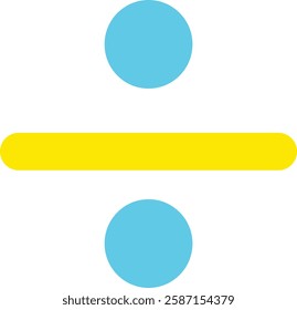 blue yellow percen icon vector