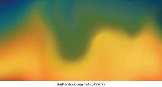 Blue, yellow, pink abstract fluid background. Vector illustration