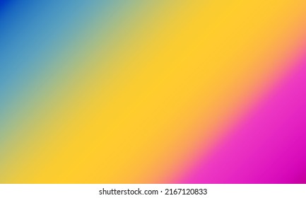 Fondo de degradado azul, amarillo y rosa. Resumen del fondo vectorial borroso de color. Vector eps10