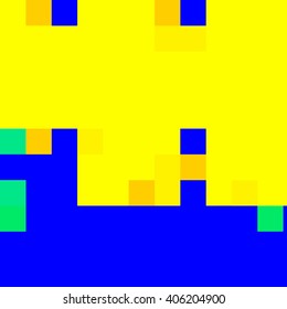 Blue and yellow Pixel background.
