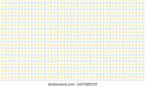 Blue and yellow plaid fabric texture background
