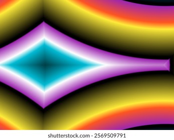 BLUE YELLOW PURPLE ABSTRACT  design with aesthetic gradient background