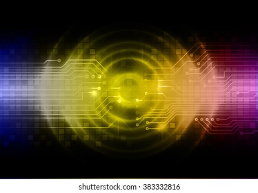 blue yellow purple Light Abstract Technology background for computer graphic website internet and business. circuit. illustration. digital. infographics. binary code. eye scan. www. online. sound wave