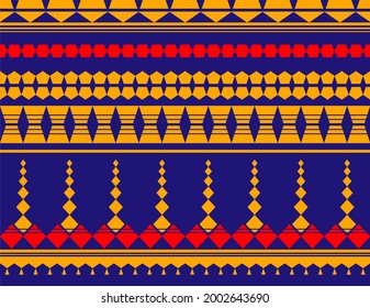 blue yellow red geometric vector pattern