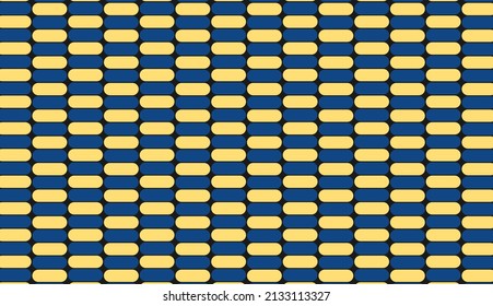 Blue and yellow repeating seamless pattern. Minimalist pattern design. Can be used for posters, brochures, postcards, and other printing needs. Vector illustration