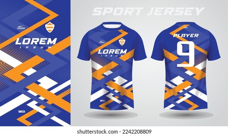 blue yellow shirt sport jersey design