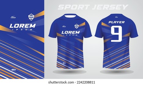 blue yellow shirt sport jersey design