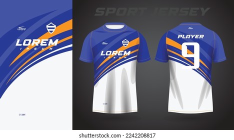 blue yellow shirt sport jersey design