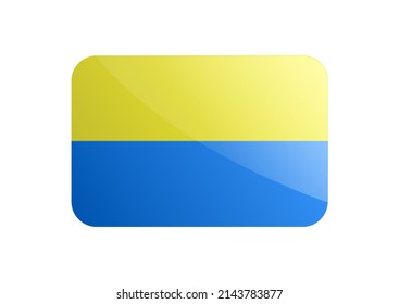 Blaugelbe einfache Ukraine-Flagge