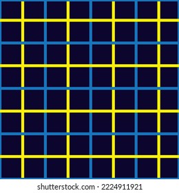 blue and yellow striped squares seamless vector pattern