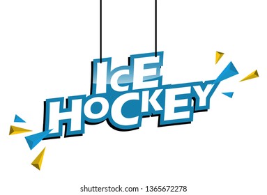 blue and yellow tag ice hockey