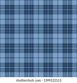 Blue and Yellow Tartan Plaid Pattern. Traditional Scottish check textile backgrounds.