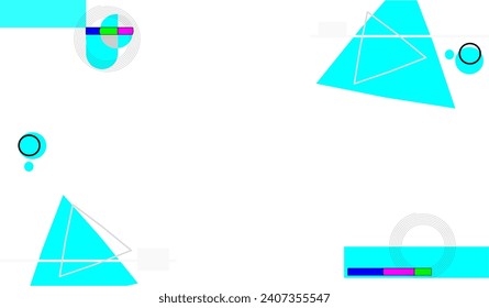 ilustración vectorial de fondo geométrico abstracto azul, amarillo y tosca